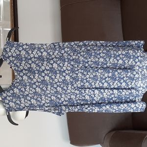 Rachel Zoe Blue Floral Sleeveless Top